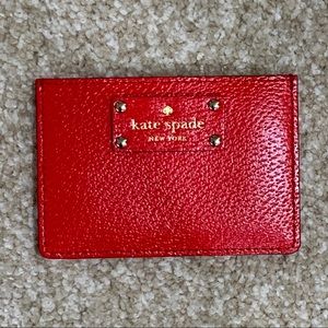 Kate Spade New York Wellesley Graham Card Case Red